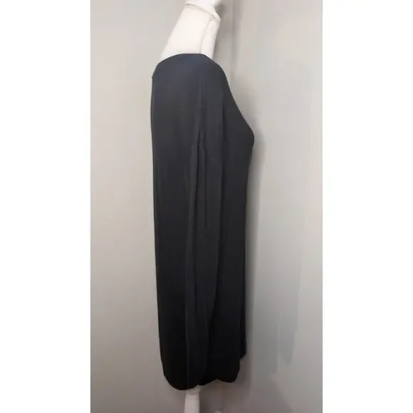 Athleta Presidio Shift Dress Long Sleeve Gray Athleisure Minimalist L - Picture 4 of 8